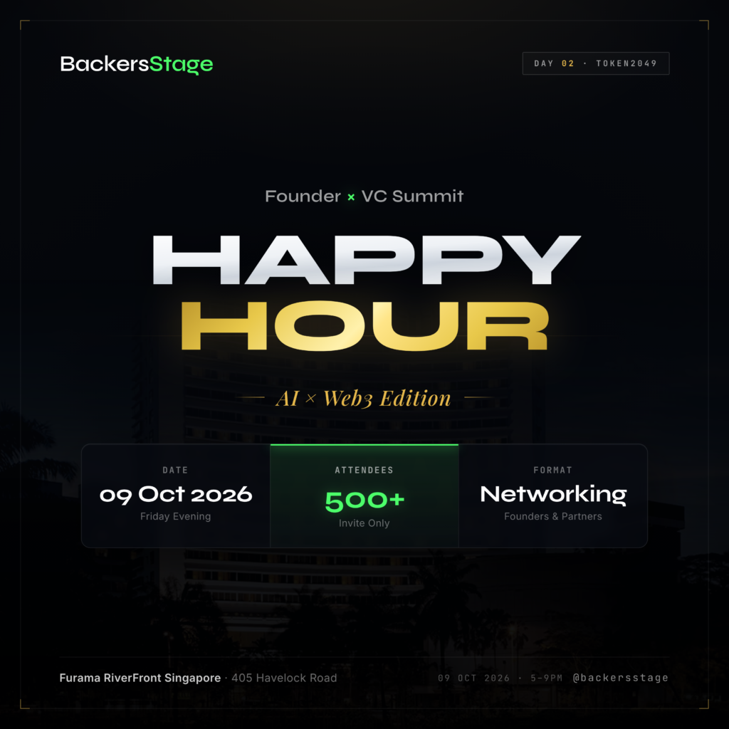 Founder x VC Summit: AI x Web3 Edition | Happy Hour | Token2049 Week 🇸🇬