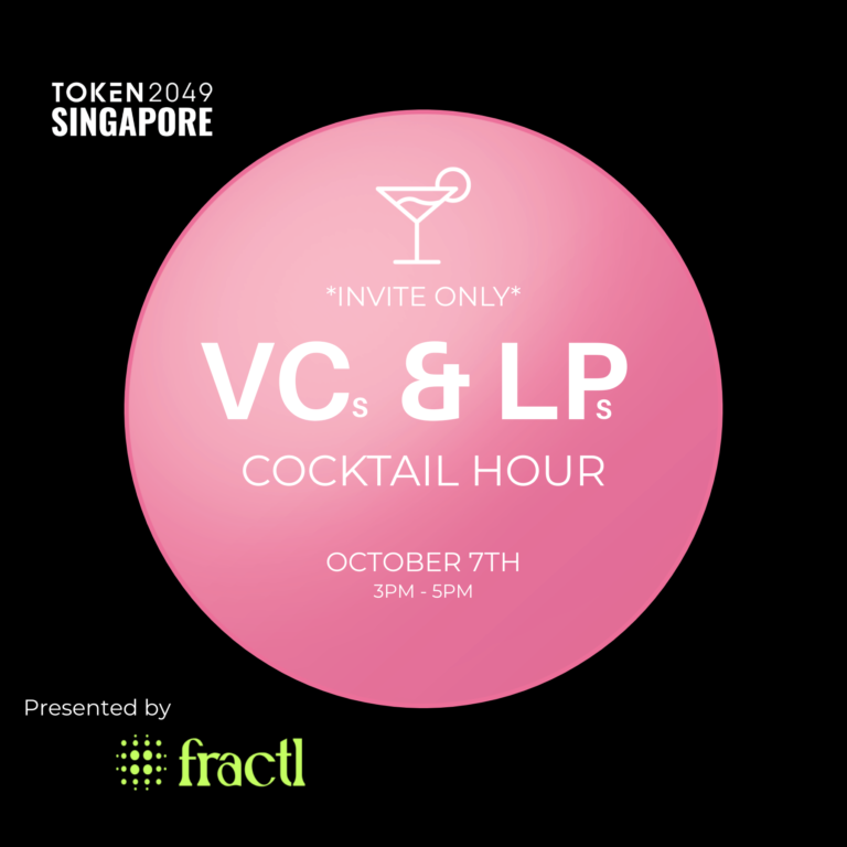 Token2049 Singapore VCs & LPs Cocktail Hour ✨ (invite only)