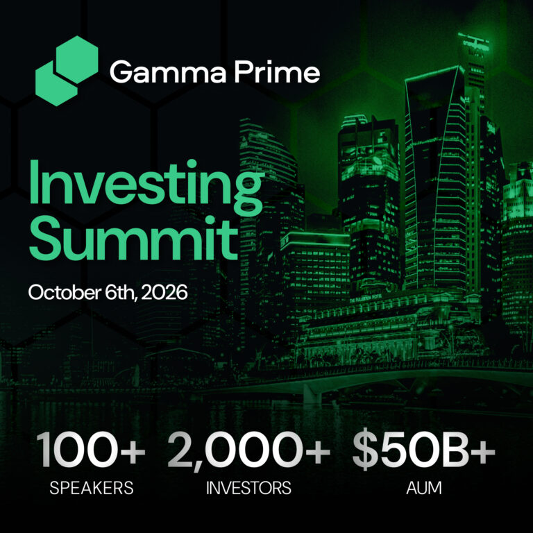 Gamma Prime Investing Summit 2026 Singapore 🇸🇬