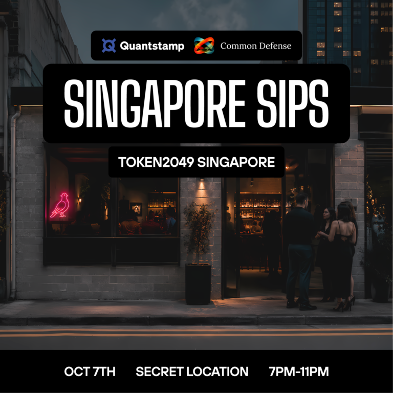 Quantstamp x Common Defense x Hypernative | Singapore Sips | TOKEN2049 Singapore