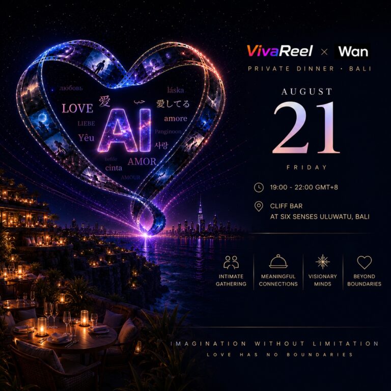 VivaReel × Wan3.0 Private Dinner · Bali