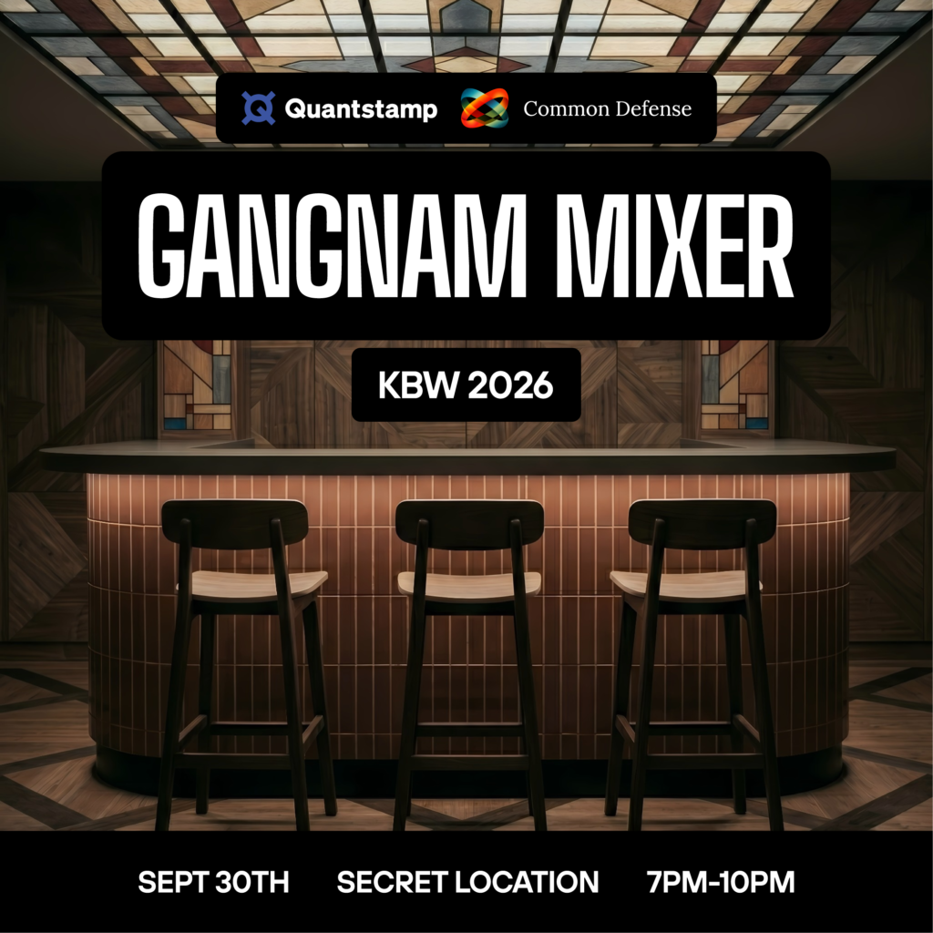Quantstamp X Common Defense | Gangnam Mixer | KBW 2026