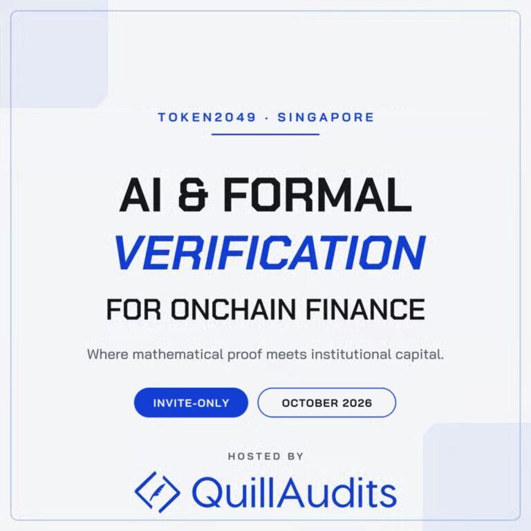 AI & Formal Verification for Onchain Finance | Token2049 Singapore
