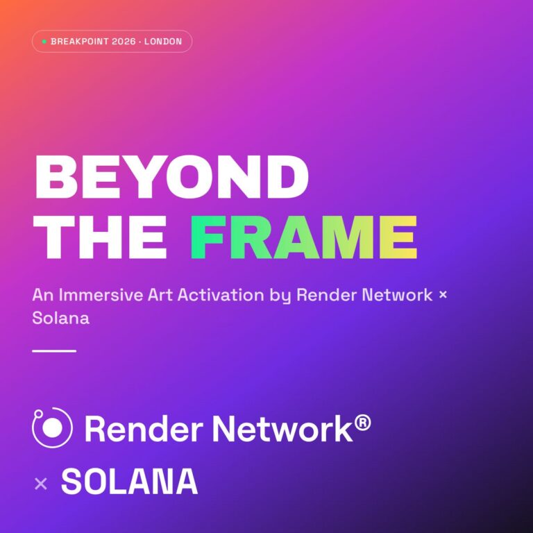 BEYOND THE FRAME: An Immersive Art Activation by Render Network x Solana