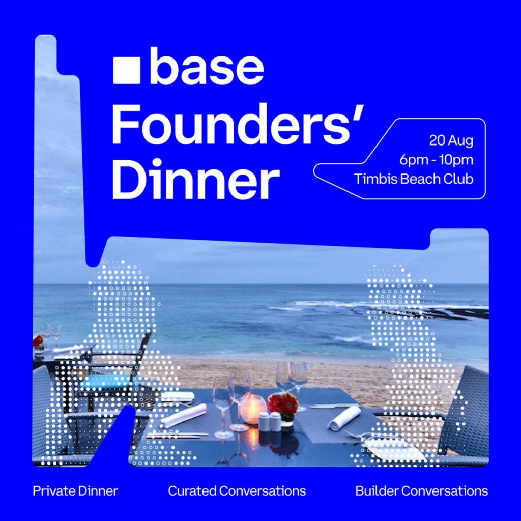 Base Founders’ Dinner 🍽️