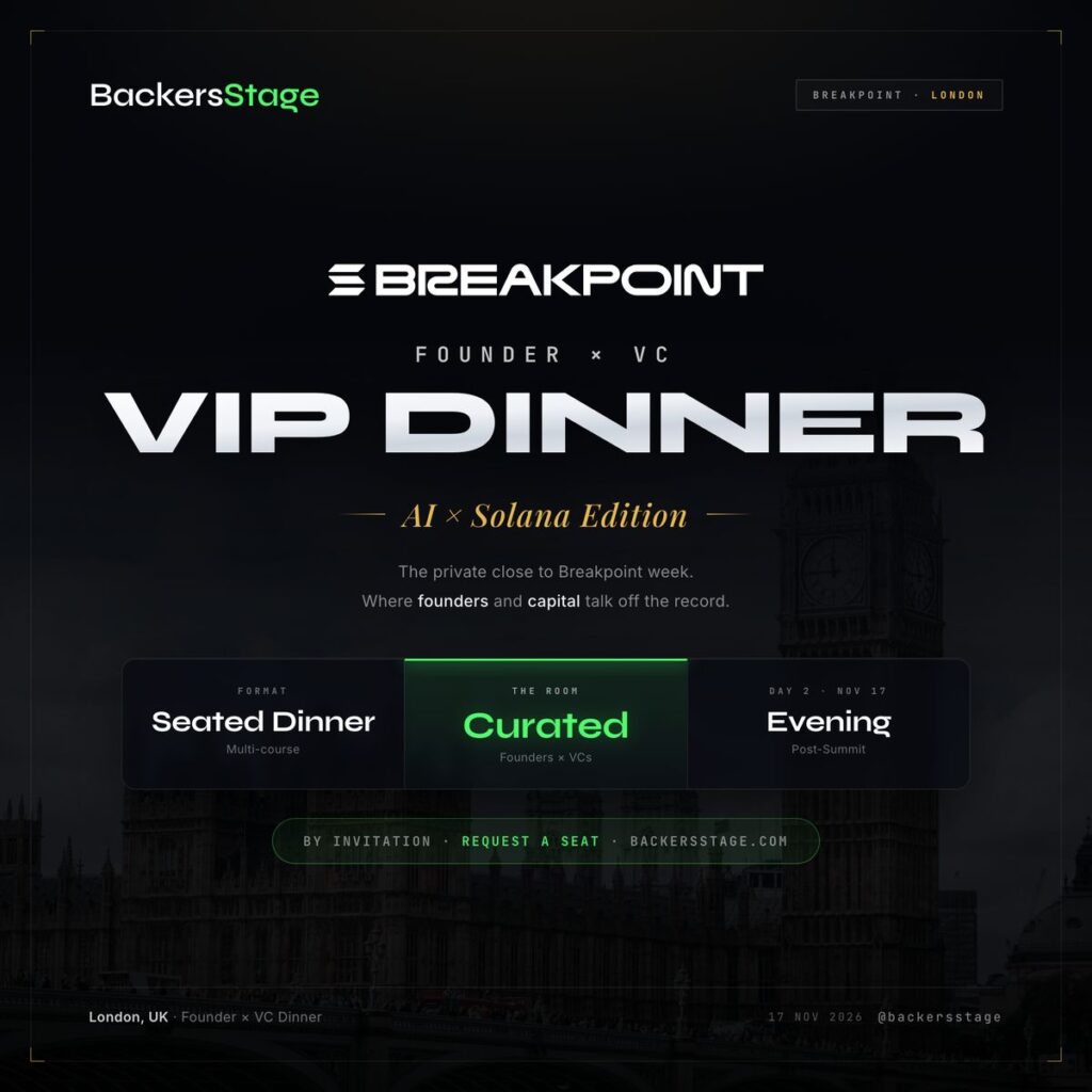 Founder x VC Summit | VIP Dinner | Breakpoint Week 🇬🇧