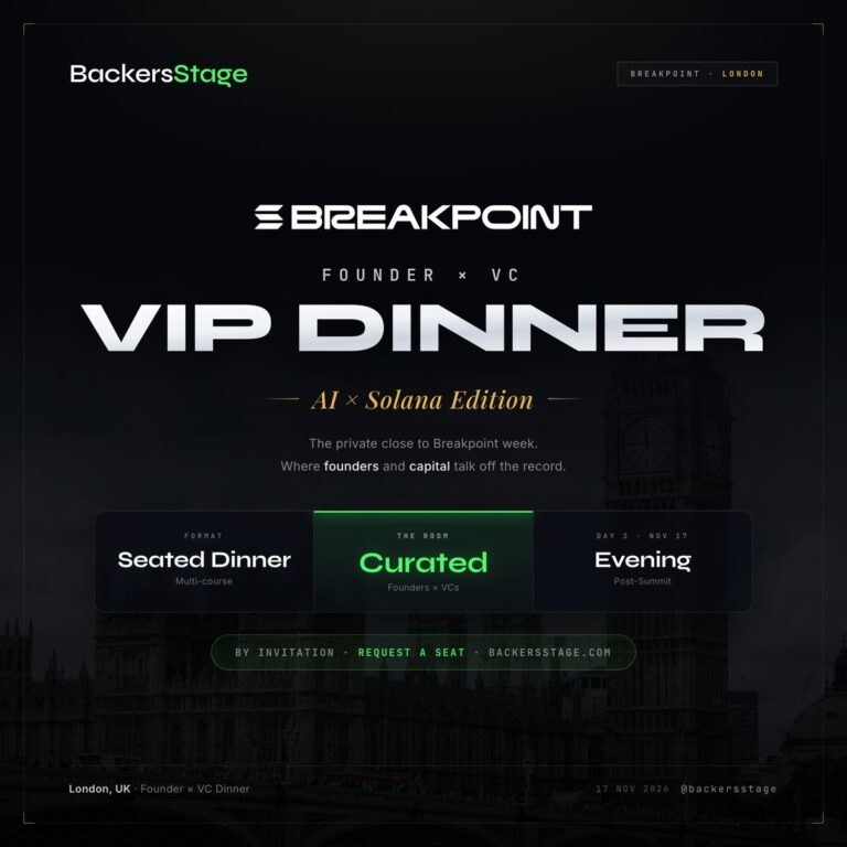 Founder x VC Summit | VIP Dinner | Breakpoint Week 🇬🇧