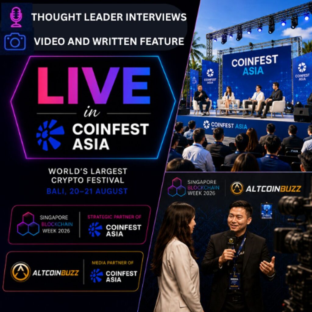 Interview and Feature With Singapore Blockchain Week and Altcoin – Confest Edition (Bali)