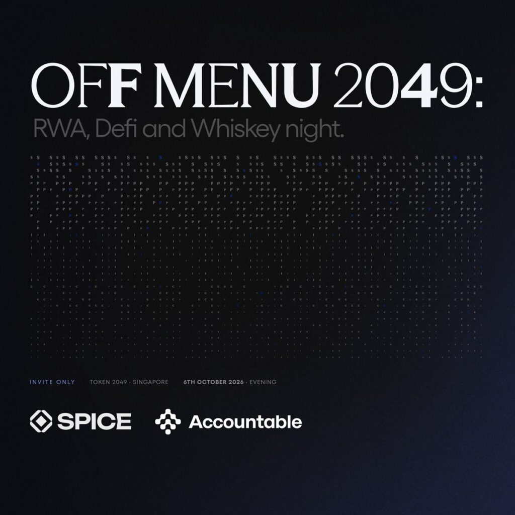 OFF MENU 2049: RWA, Defi and Whiskey night.