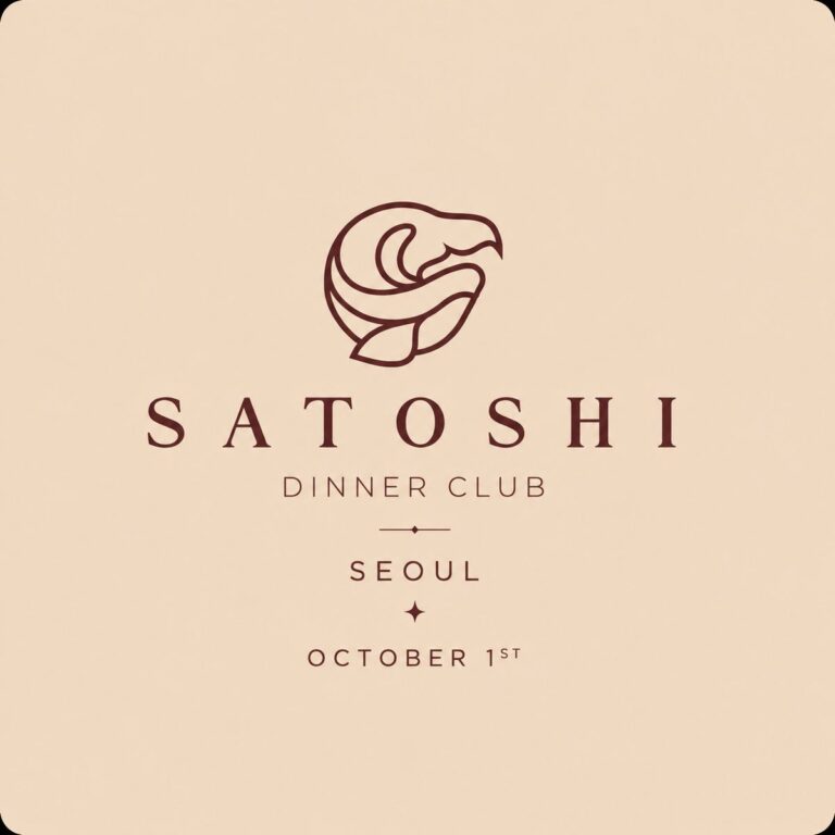 Satoshi Dinner Club Seoul powered by Cryptic