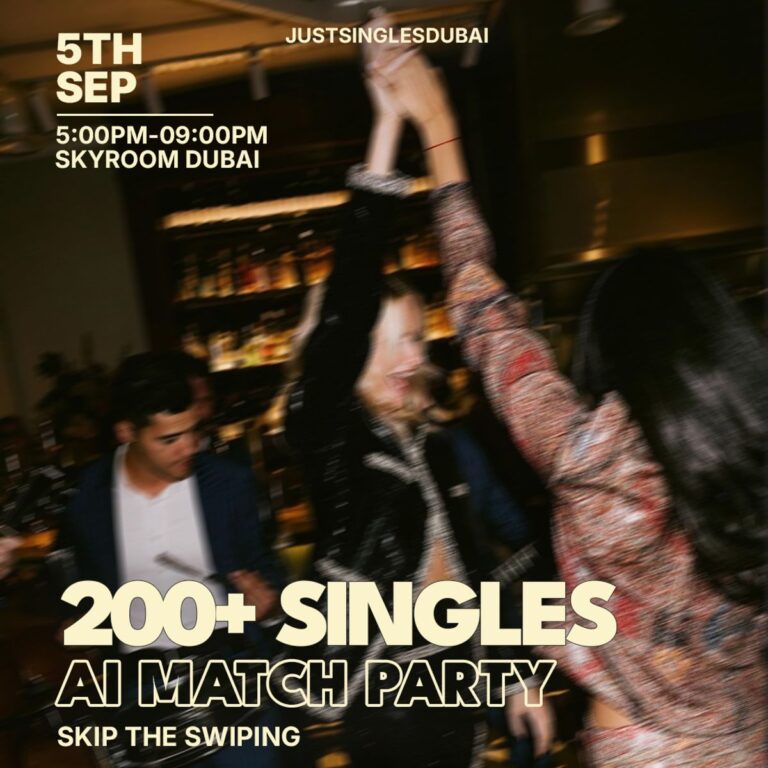 Sky room Dubai | AI Matchmaking Evening| Age 21 to 40