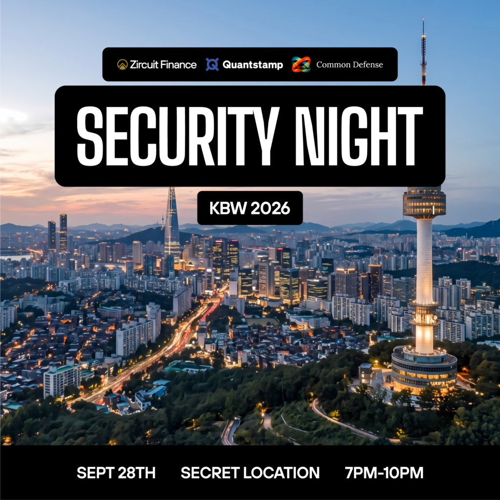 Security Night with Zircuit Finance, Quantstamp, and Common Defense | KBW 2026