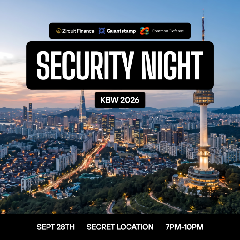 Security Night with Zircuit Finance, Quantstamp, and Common Defense | KBW 2026