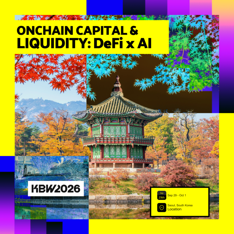 Onchain Capital & Liquidity: DeFi & AI📍 Seoul, South Korea | 🗓 Sep 29 – Oct 1 | During Korea Blockchain Week