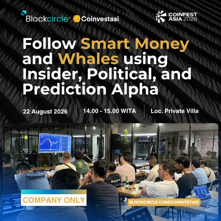 INSTITUTIONAL CRYPTO TRADING WORKSHOP: Follow Smart Money & Whales using Insider, Political, and Prediction Alpha | Coinfest 2026