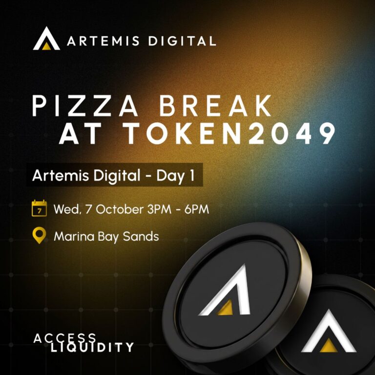 Pizza Break at TOKEN2049 | Artemis Digital by ATFX Connect — Day 1