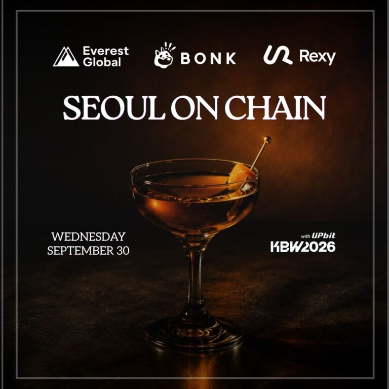 Seoul On Chain: By BONK, EVG and REXY