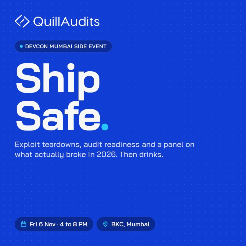 Ship Safe: Devcon Mumbai Security Sessions by QuillAudits