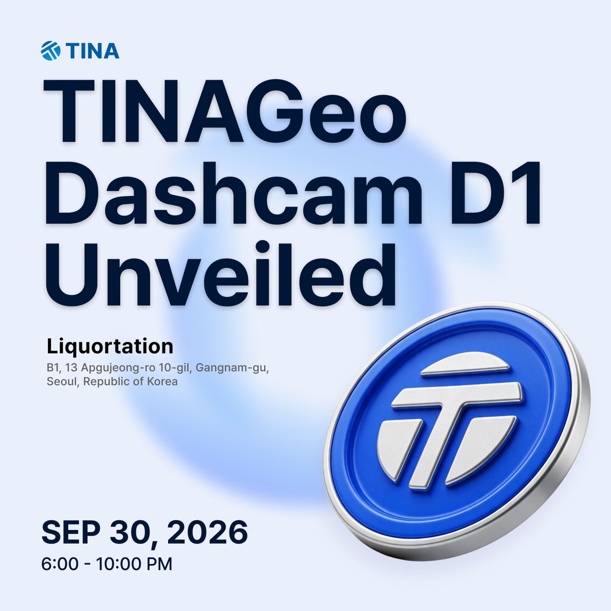 TINAGeo Dashcam D1 Unveiled