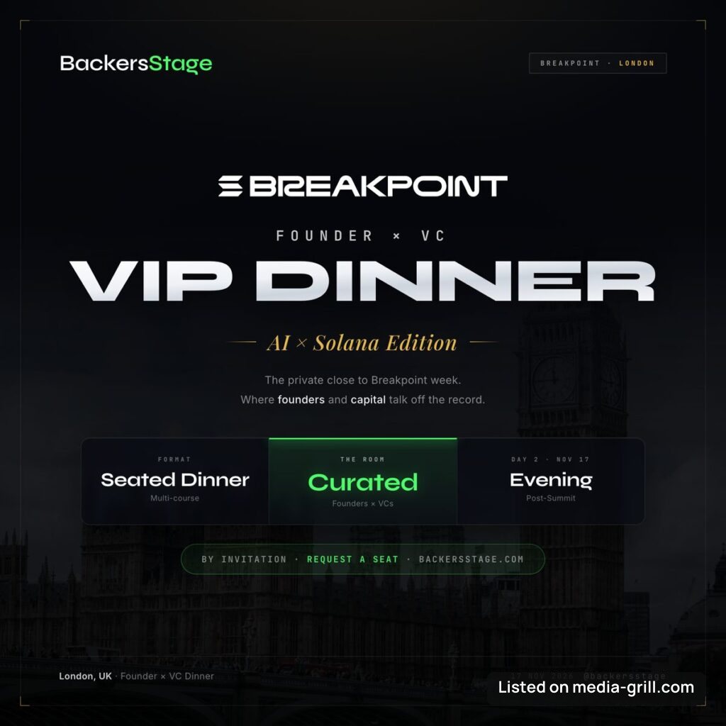 Founder x VC Summit | VIP Dinner | Breakpoint Week 🇬🇧