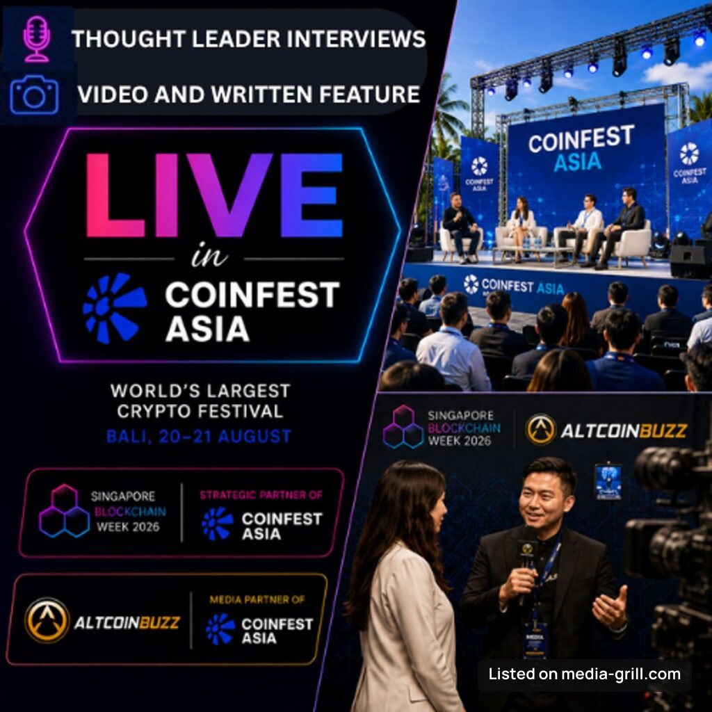 Interview and Feature With Singapore Blockchain Week and Altcoin – Confest Edition (Bali)