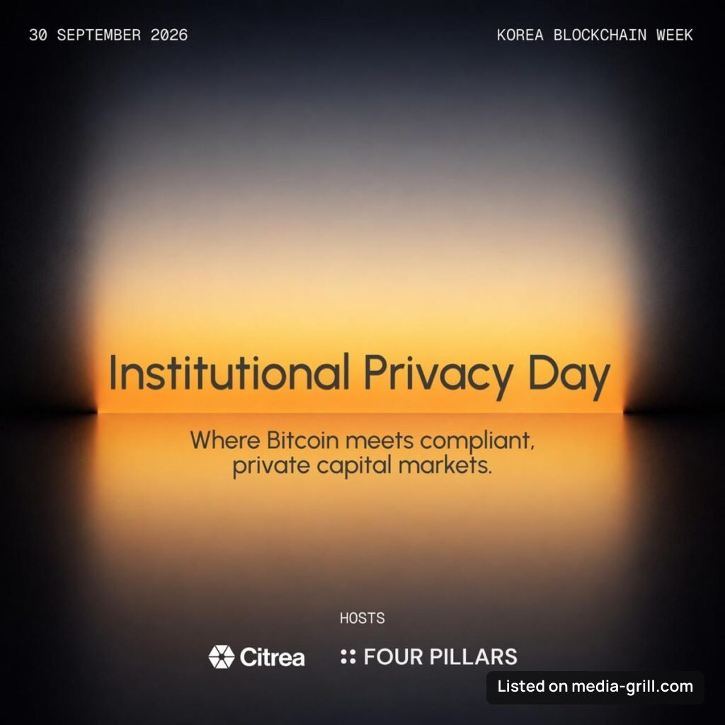 Institutional Privacy Day @ KBW 2026 | Co-Hosted by Citrea & Four Pillars