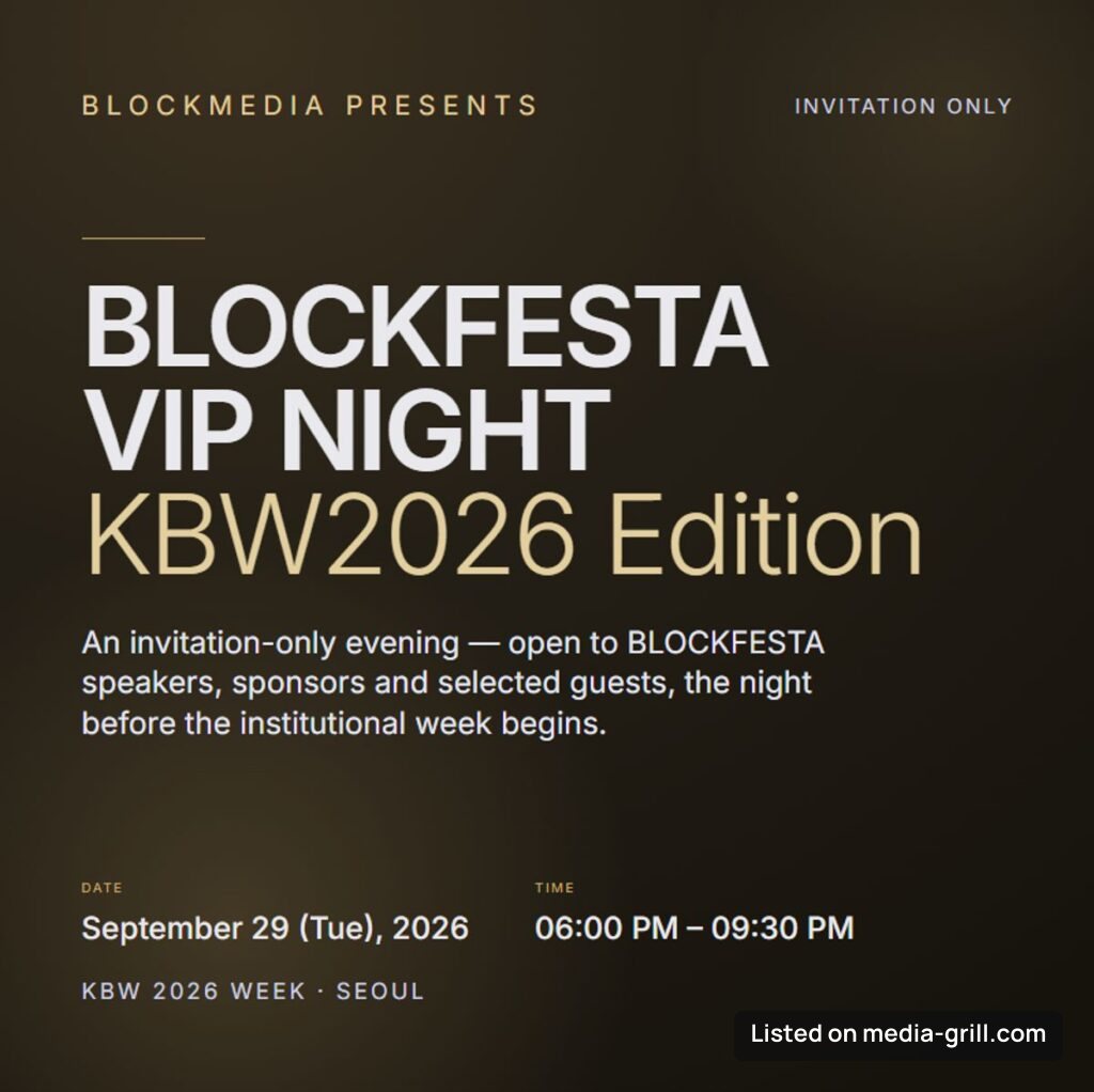 BLOCKFESTA VIP NIGHT | KBW2026 Edition