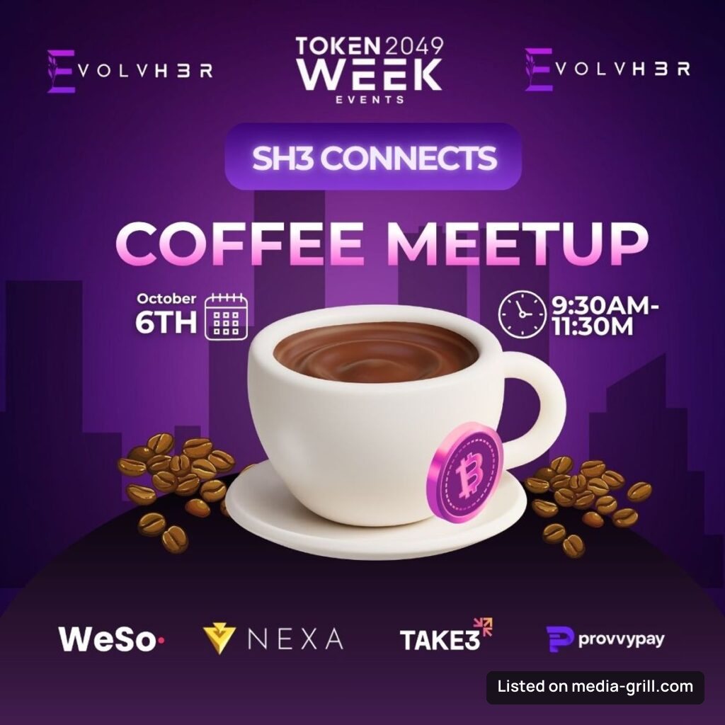 SH3 Connects Coffee Meetup Singapore Edition Token2049 💫