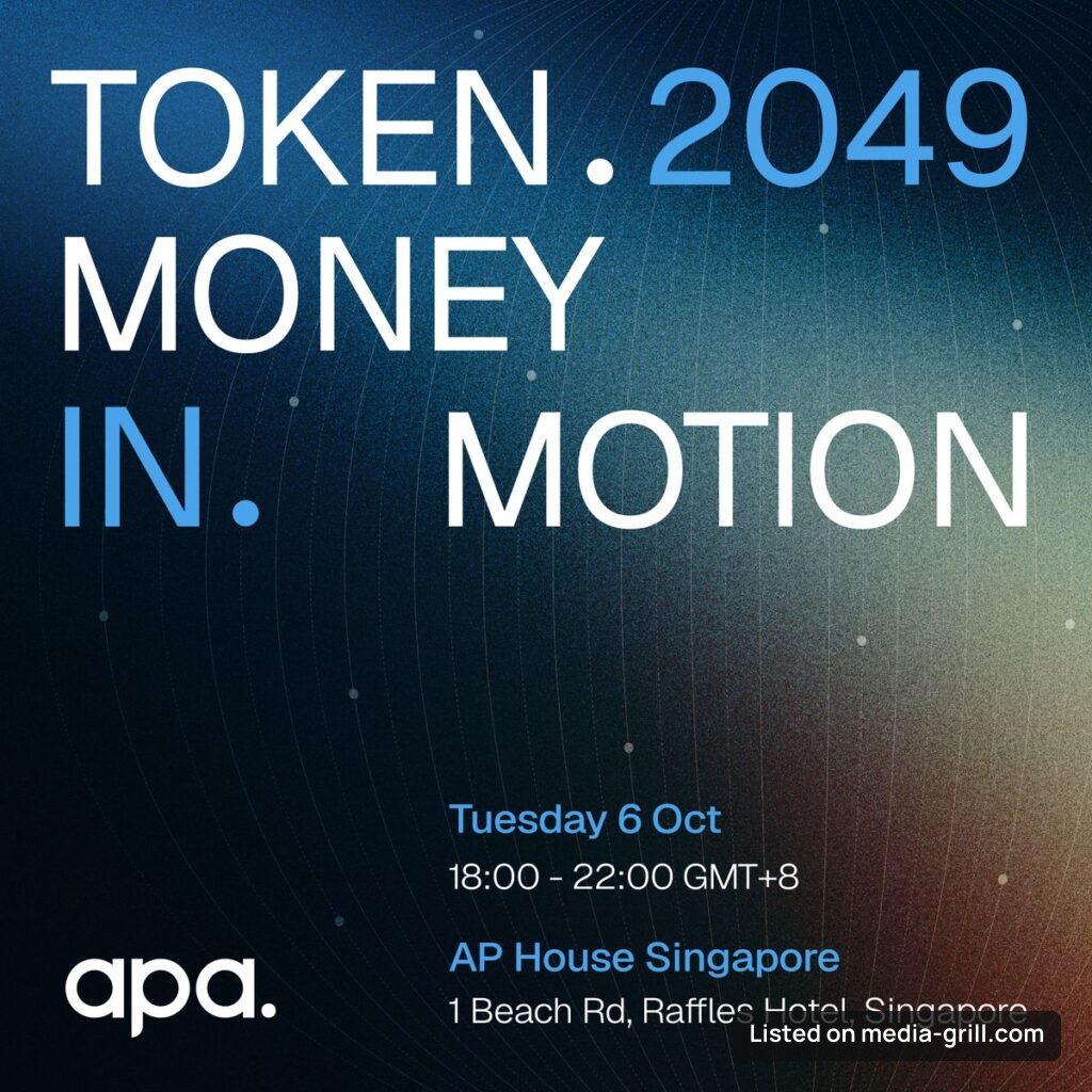 Money in Motion: TOKEN2049 An evening hosted by APA