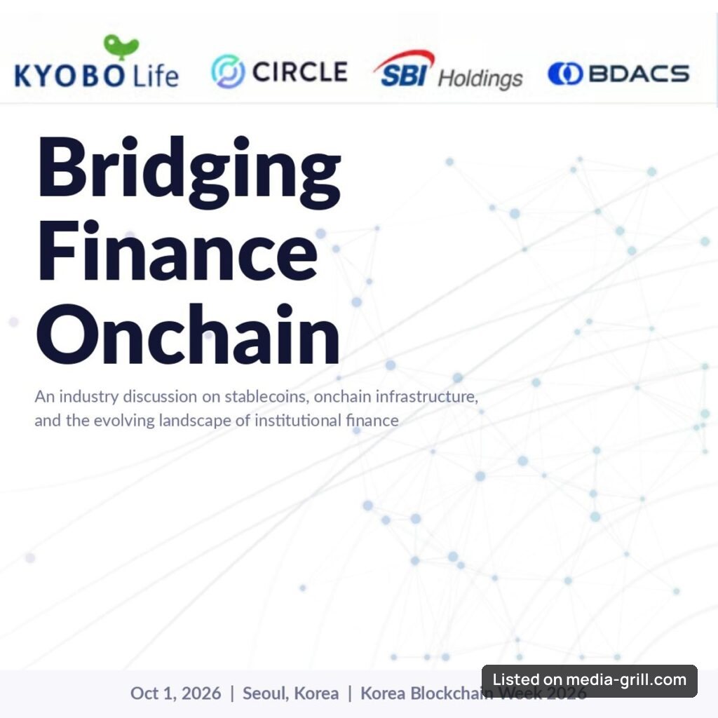 Bridging Finance Onchain – A Korea Blockchain Week 2026 Side Event with KYOBO, Circle, SBI Holdings & BDACS
