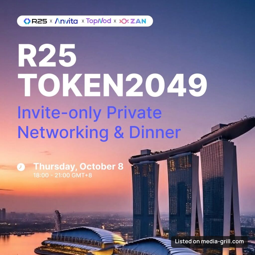 [Private] Token 2049 Private Office Tour and Invite-only Dinner Hosted by R25. Cohost: TopNod / Anvita / ZAN
