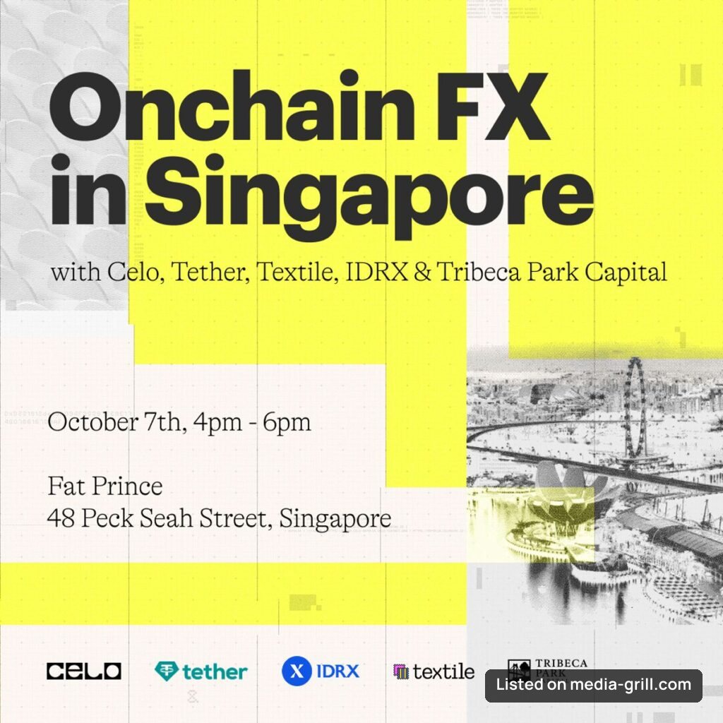 Onchain FX in Singapore: Celo, Tether, Textile, IDRX & Tribeca Park Capital