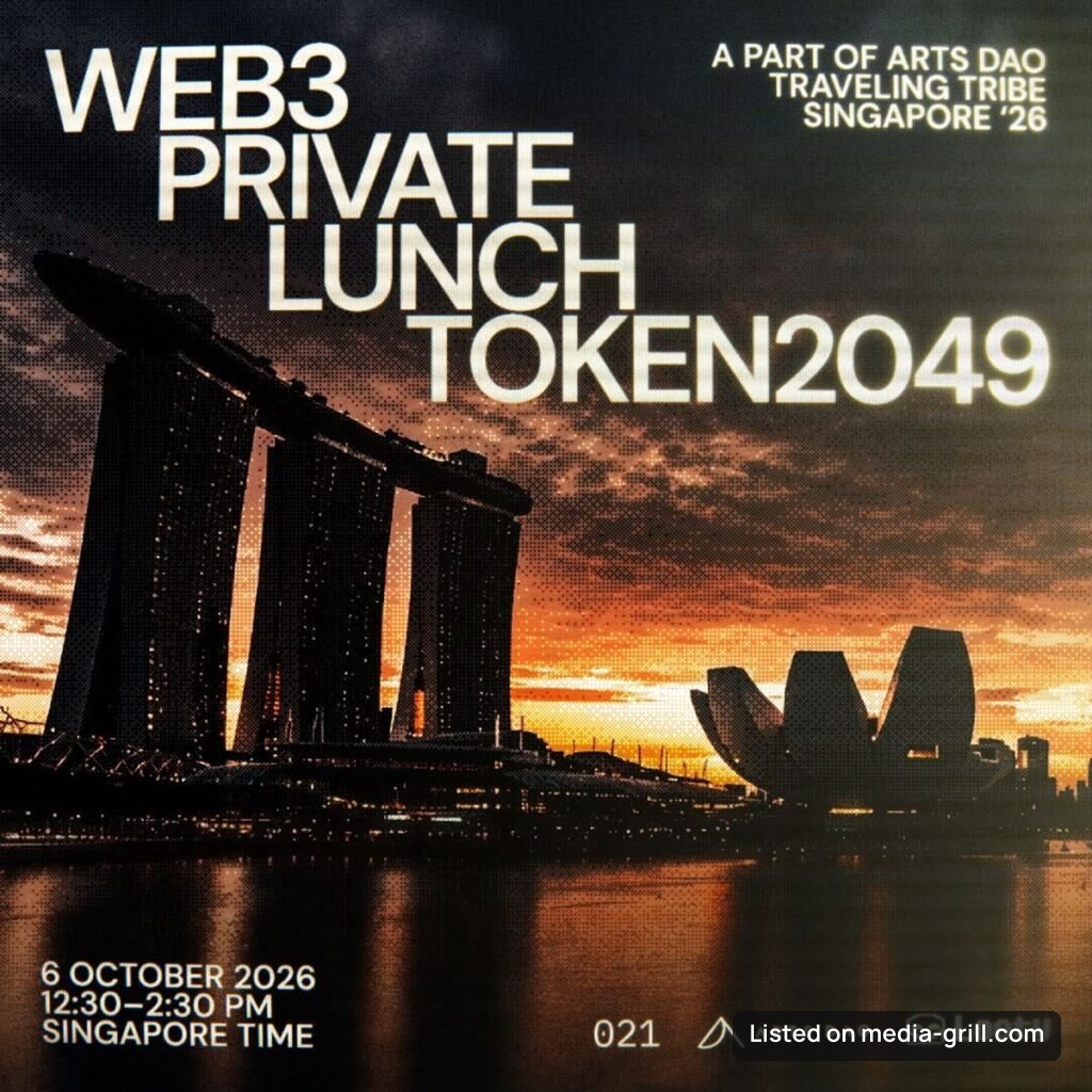 Web3 Private Lunch – Token2049 : Arts DAO