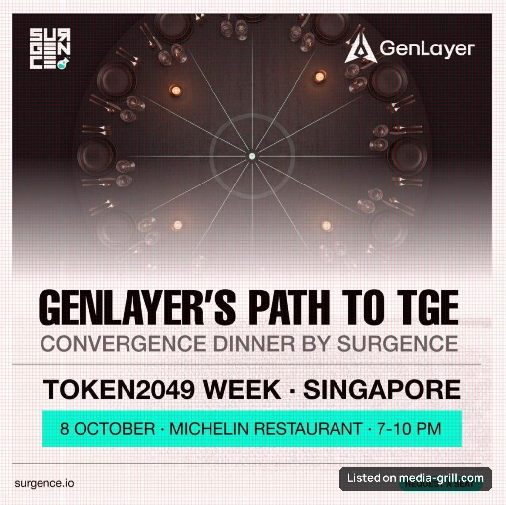 GenLayer’s Path to TGE: Convergence Dinner by Surgence