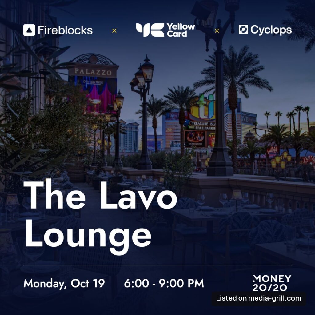 The Lavo Lounge with Fireblocks, Yellow Card and Cyclops