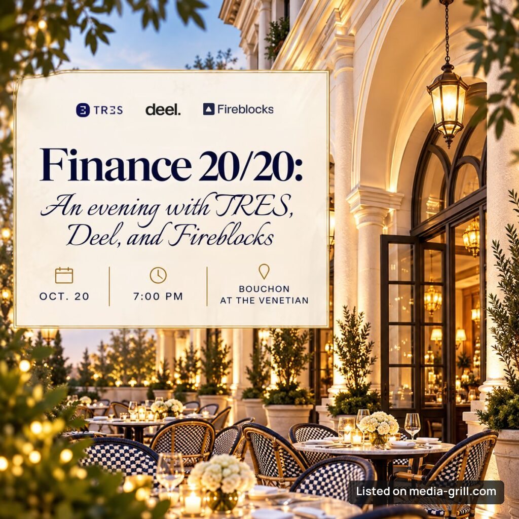 Finance 20/20: An Evening with TRES, Deel & Fireblocks