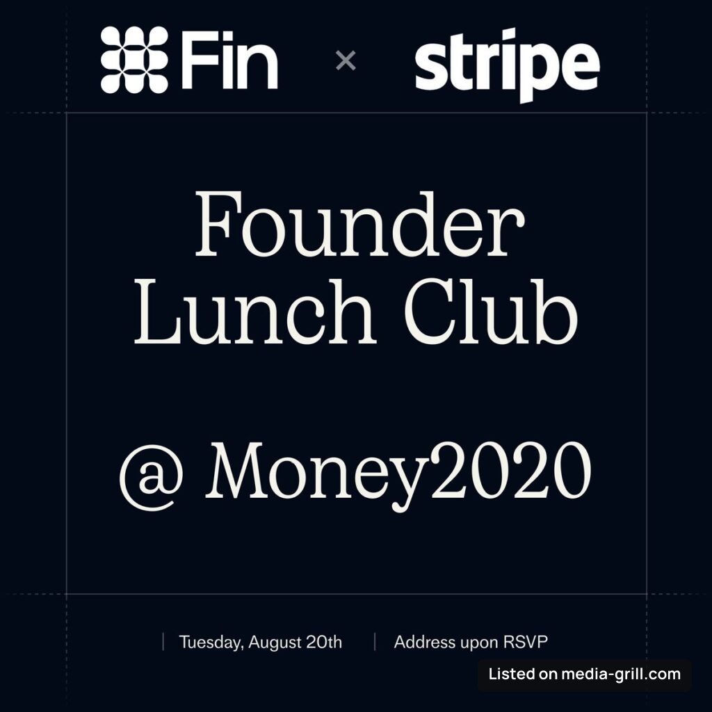 Founder Lunch Club w/ Fin and Stripe @Money2020