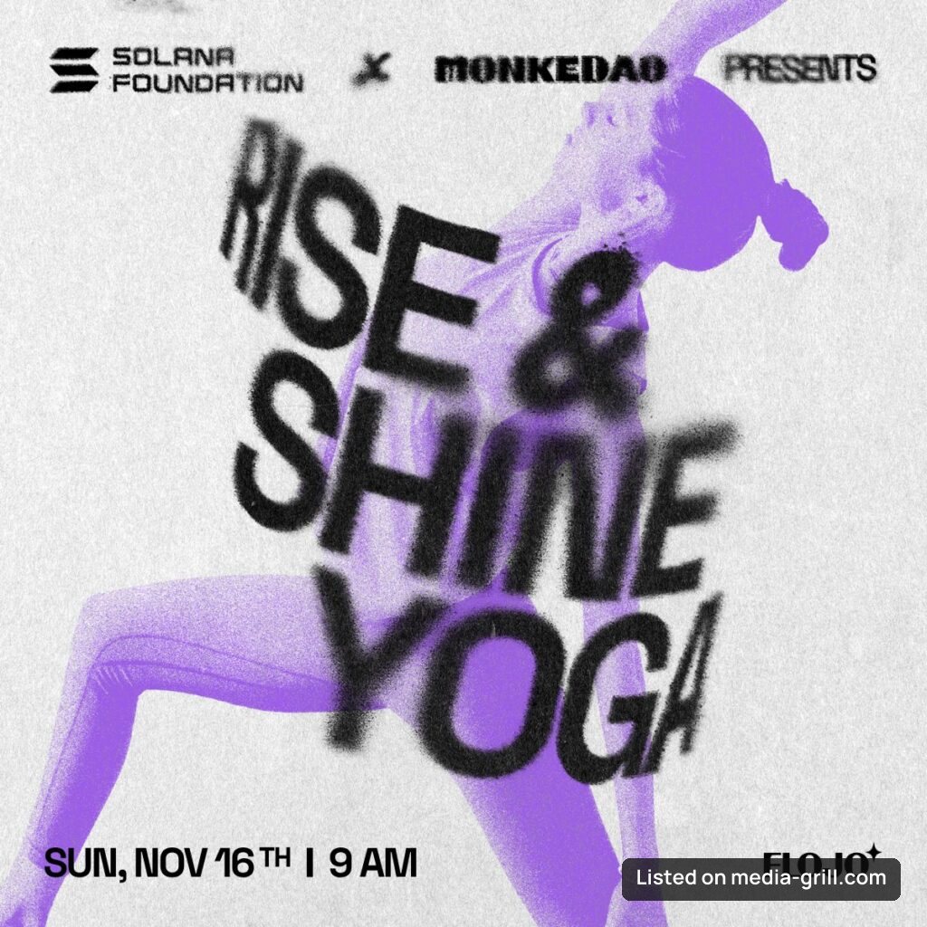 Solana Fitness Zone: Rise & Shine Yoga by MonkeDAO | Breakpoint 2026