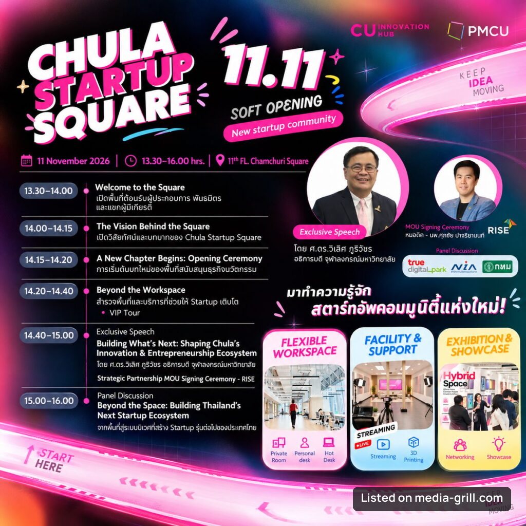 Chula Startup Sqaure: Soft Opening Event