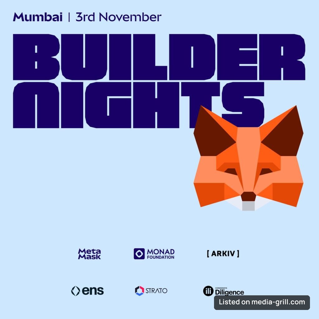 Builder Nights Mumbai – Agentic Edition | Hosted by MetaMask 🦊️, Monad, ENS, ARKIV, Strato and Consensys Diligence