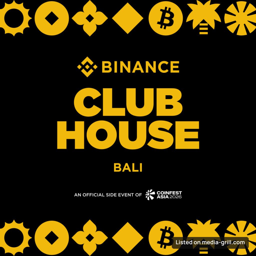 Binance Clubhouse Bali – Official Side Event at Coinfest Asia 2026