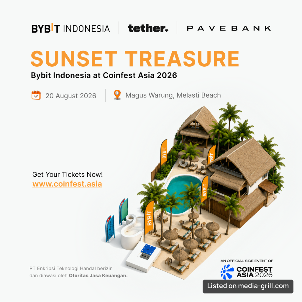 Bybit Indonesia | Tether | Pave Bank : Sunset Treasure — Coinfest Asia 2026 Side Event