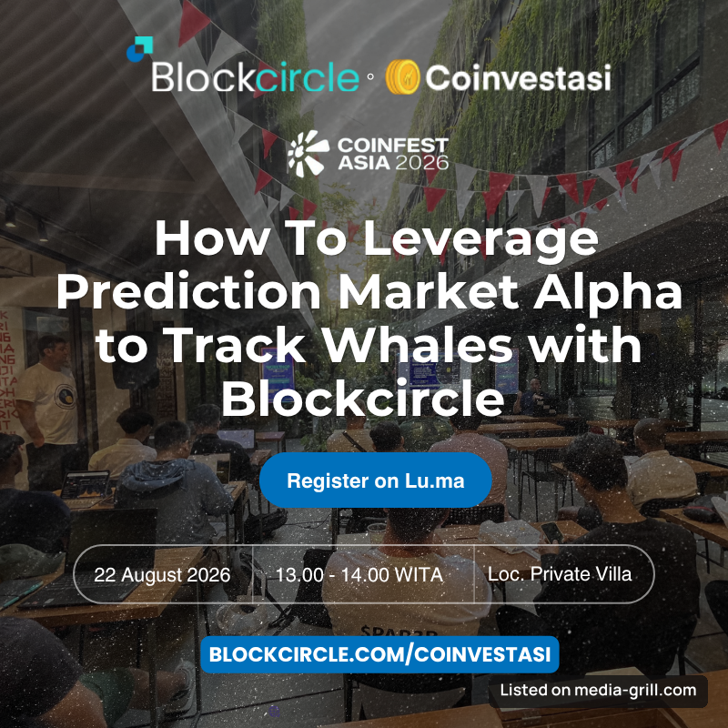 PREDICTION MARKETS WORKSHOP | How To Leverage Prediction Market Alpha to Track Whales with Blockcircle | Coinfest 2026