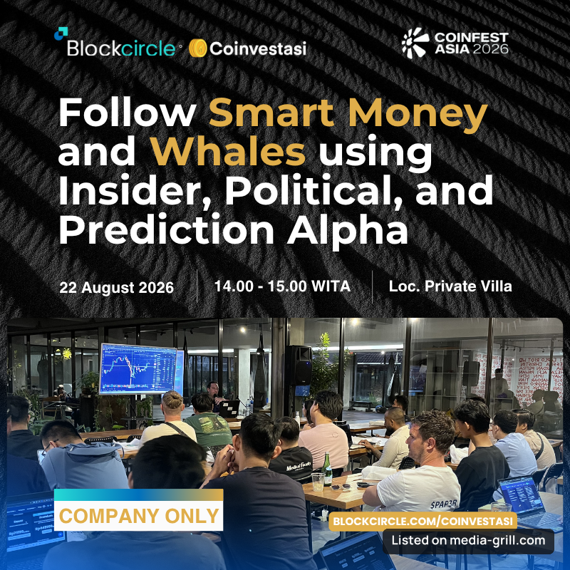 INSTITUTIONAL CRYPTO TRADING WORKSHOP: Follow Smart Money & Whales using Insider, Political, and Prediction Alpha | Coinfest 2026