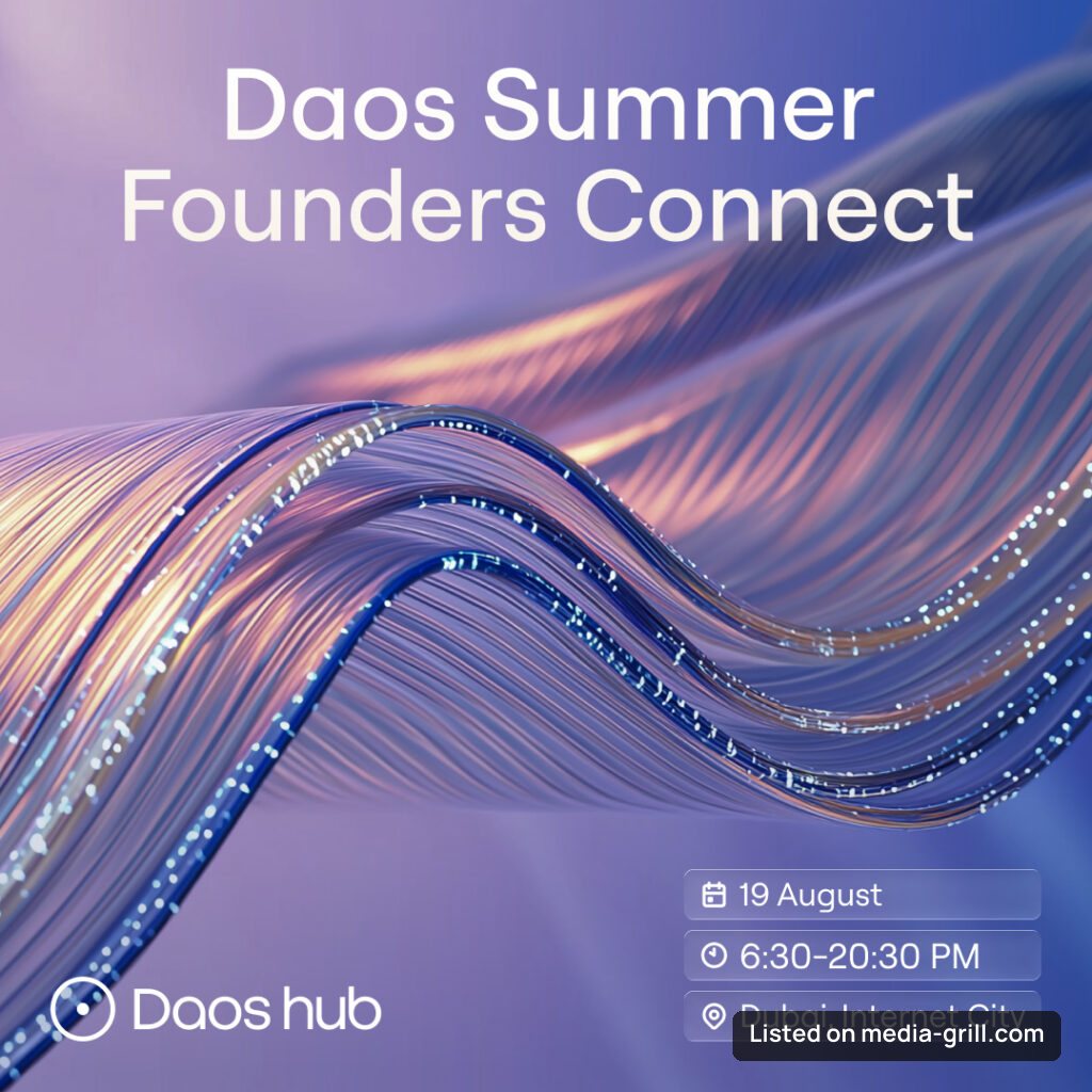 Daos Summer Founders Connect: Drinks & 60-Second Pitches